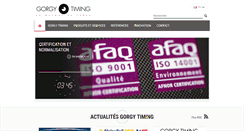 Desktop Screenshot of gorgy-timing.fr