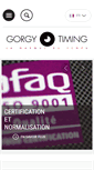 Mobile Screenshot of gorgy-timing.fr