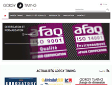 Tablet Screenshot of gorgy-timing.fr